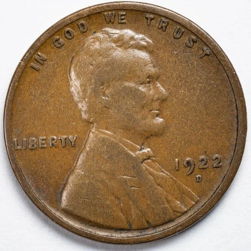 1922-D Lincoln Wheat Penny Cent Fine (F)