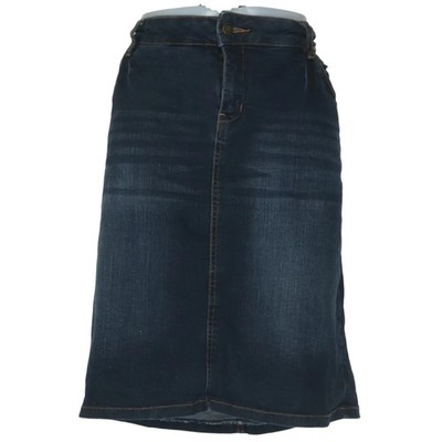 John Baner, Jeansrock, Größe: 44, Blau, Baumwolle/Elasthan, Einfarbig #L2g