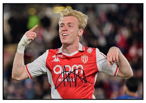 10918. Mika Biereth Signed Pictures (A4 Prints) Monaco Motherwell Arsenal etc.