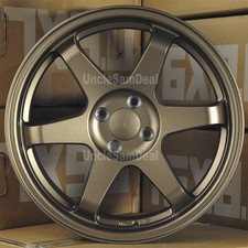 17x8 4x100 35 Offset 9six9 Six-1 Matte Bronze Te 6 Spokes Sport Wheels Set Of 4