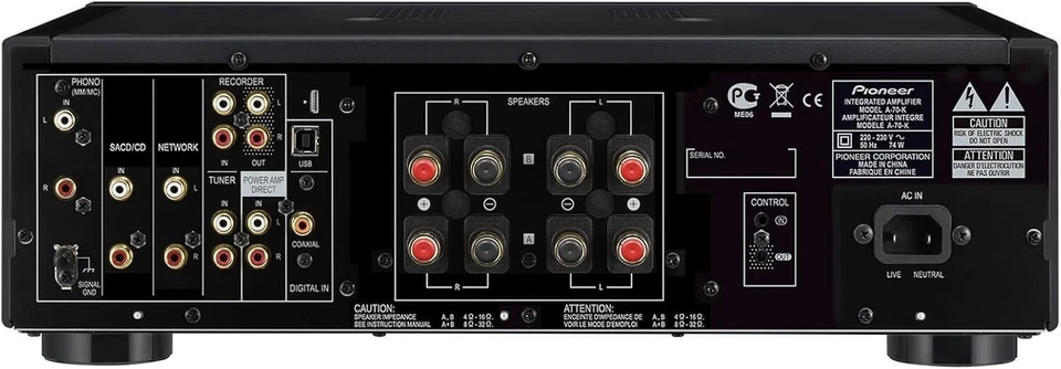 Pioneer A-70-K Amplifier Verstärker (180 W, 2.0 Kanäle) - Schwarz "SEHR GUT" - Bild 2 von 2