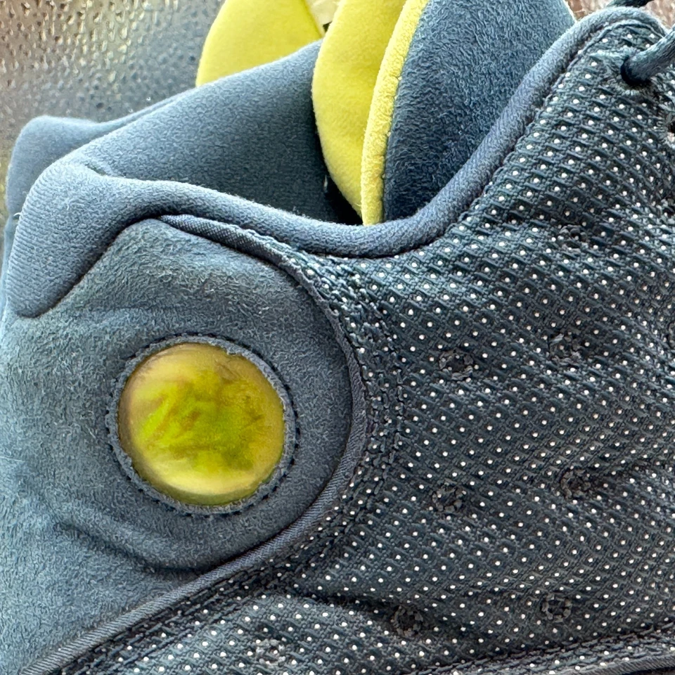 Talla 10.5 - Air Jordan 13 Retro Escuadrón Azul Hombres Zapatos de Cuero 414571-405 Foto 3 de 4