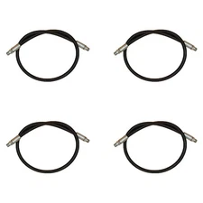 Set of (4) 1/4" x 38" High-Pressure Hydraulic Hoses fits Western Snow Plows