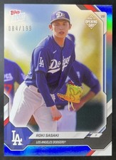 2026 Topps Now Road to Opening Day Roki Sasaki Aqua Foil /199 Dodgers