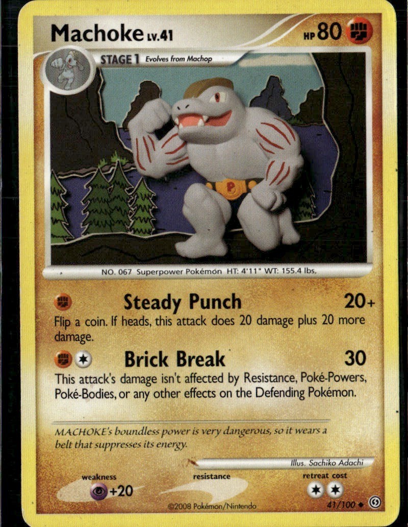 Machoke Uncommon Stormfront 41/100 Fighting Pokemon Card