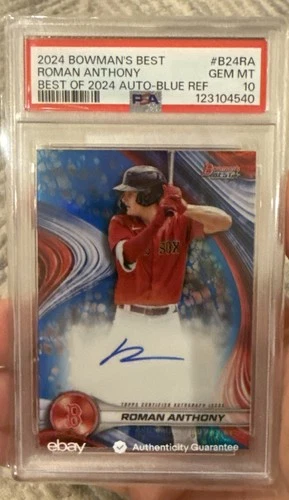 2024 Bowman's Best-Best of 2024 Auto Roman Anthony #B24-RA Blue Ref /150(AU, RC)
