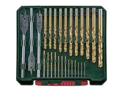 Parkside gemischtes Bit-Set - 204-teilig BITS, Bohrer, Steckdosen, Dübel