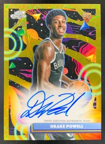 2025 Topps Cosmic Chrome Drake Powell Gold Interstellar Refractor (RAW)