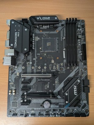 MSI B450 Tomahawk Max II AM4 ATX Motherboard For Parts Not Working 