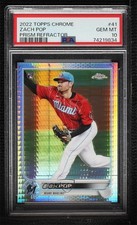 2022 Topps Chrome Prism Refractor Zach Pop #41 PSA 10 GEM MT 0e2x