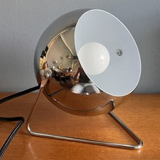 Chrome Adjustable Eye Ball Side Light Table Lamp Modern Design