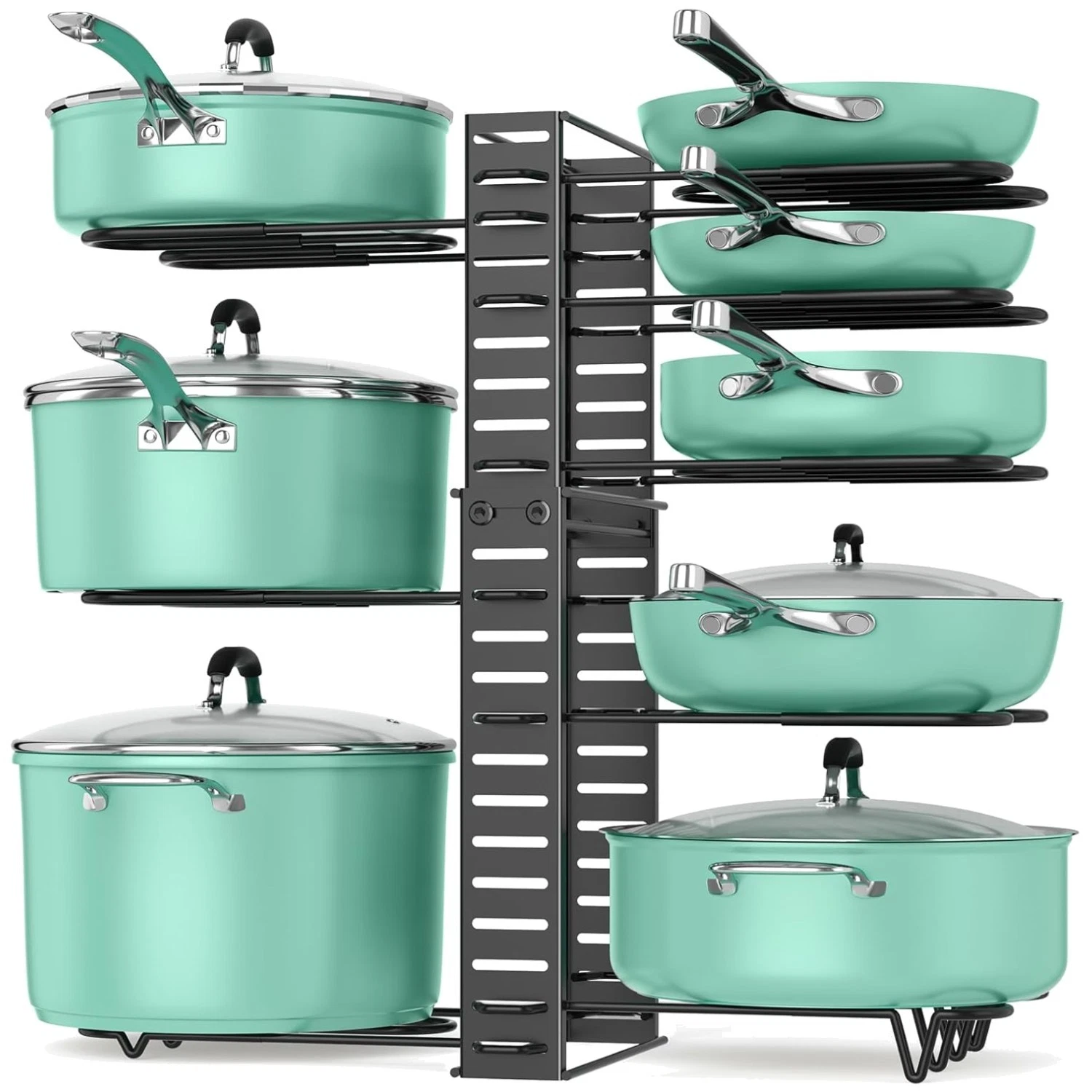 Expandable Cookware Organizer for Small Kitchens