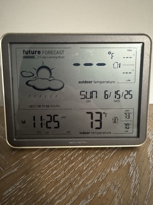 AcuRite 75077A3 Weather Forecaster Oversize Wireless Display (w/o outside gauge)