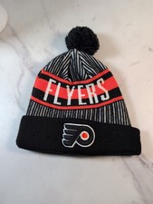 Philadelphia Flyers NHL Hockey New Era Winter Pom Pom Beanie Hat Knit Cap
