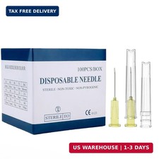 20 Gauge 1 Inch 25mm Needle Individually Wrapped 100 PCS Luer Lock Needles Ind