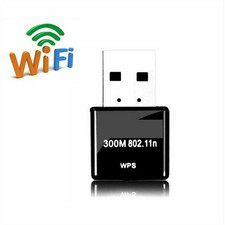300Mbps USB Mini Nano Wireless WiFi LAN Network Receiver Card Adapter For PC