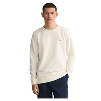 Herren Reg Shield Cneck Sweatshirt, Eggshell, L Eu