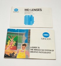Minolta Guide to MD Lenses and SLR System of Creative Photography Manuals