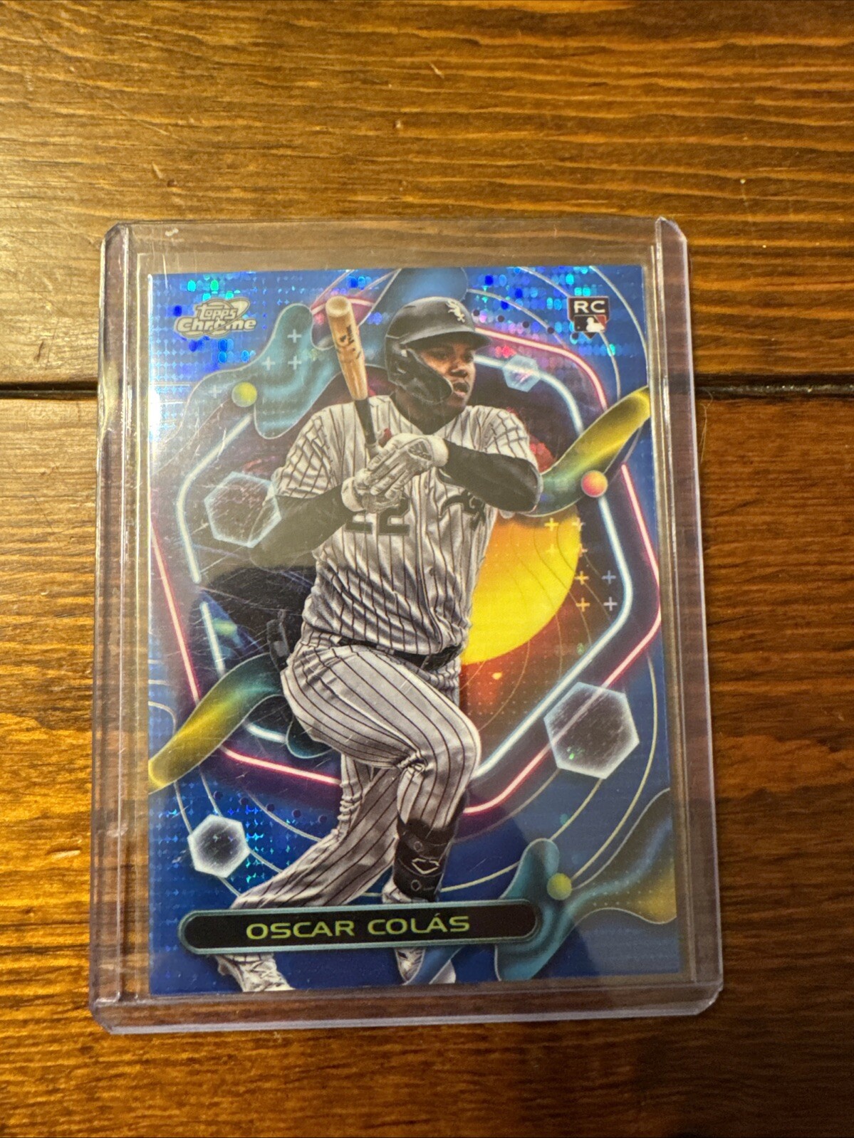 2023 Topps Cosmic Chrome - #104 Oscar Colas (RC) Blue Pulsar 9/99