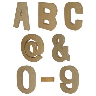 Grosse 20cm Hohe Papp Art Buchstaben Pappmache Fur Decopatch Deko Pappbuchstabe Ebay