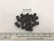  30 NEW Dremel 408 Sanding Drums - 60 Grit - 1/2" Rotary Tool Band Sleeve