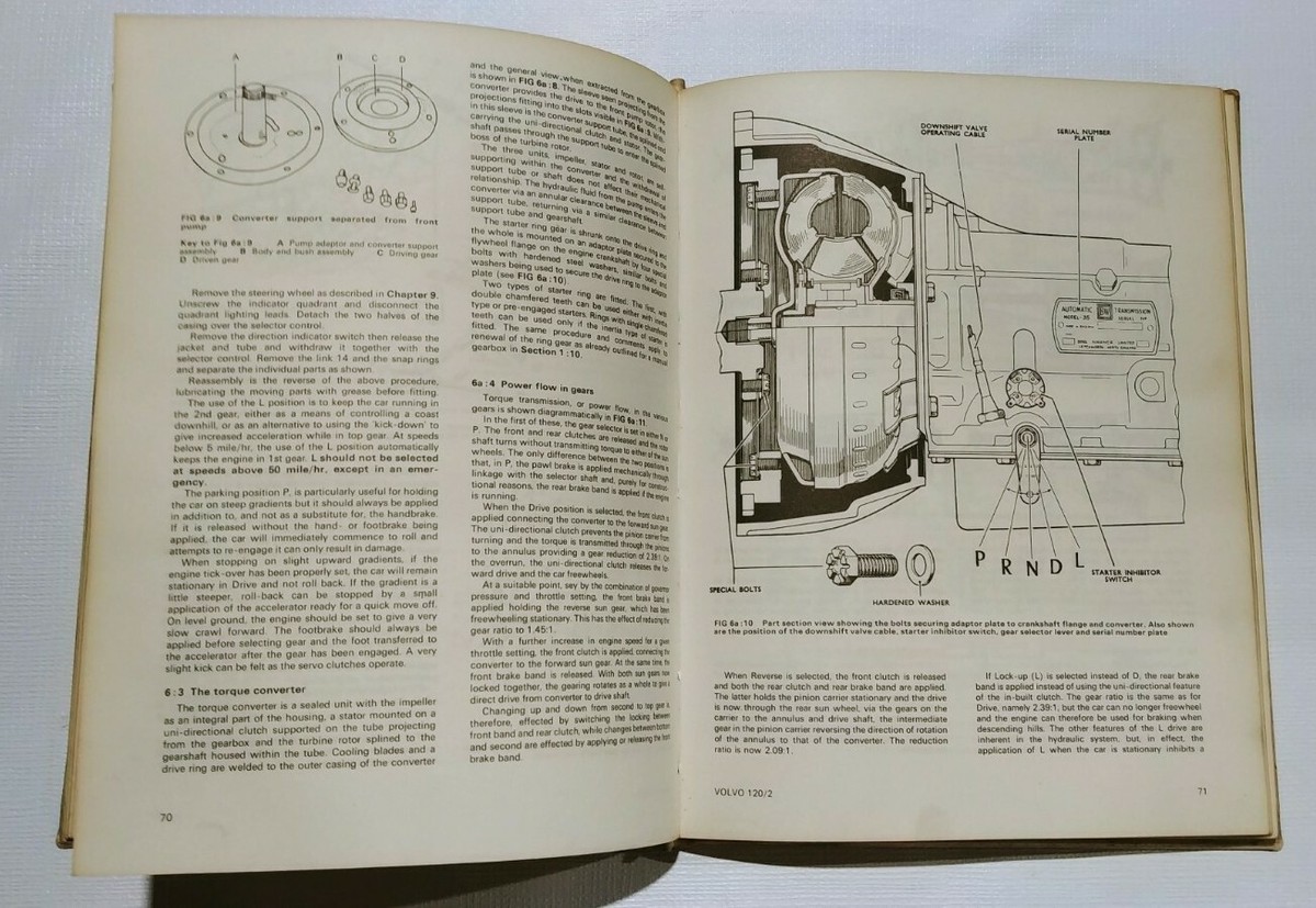 Workshop Manual for Volvo 120 Series 1961-70 Autobook © 1972 (188