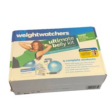 New Weight Watchers Ultimate Belly Kit DVD Mini Stability Ball Pump Tracker