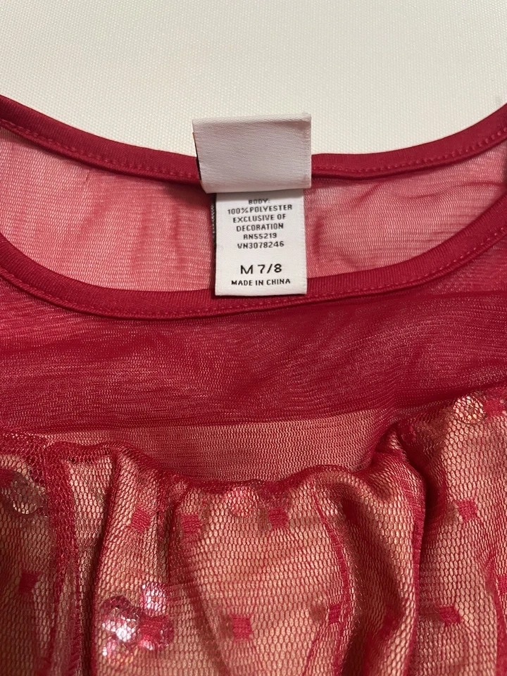 Harajuku Mini 7/8 Precioso Vestido Rojo Lentejuelas Niñas! Vestido de Navidad perfecto 🌲 Foto 2 de 4