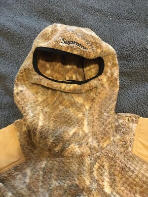 Supreme x Nike ACG Fleece Pullover Sherpa Gold Snakeskin Size