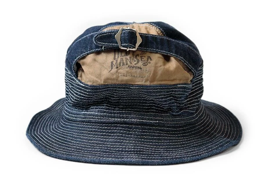 Kapital kountry 11.5oz old man and the sea denim hat dark indigo