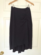 Black Danskin Dancing Skirt, with Adjustable Gathering and Fishtail Back, Size M