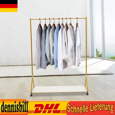 Boutique Kleidungsstück Rack Metall Rolling Kleidung Rack+Shoes Storage Regal DE