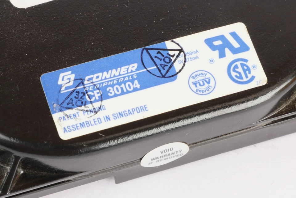 Vintage Retro Conner CP 30104 IDE ATA Hard Disk Drive, 100MB, 3.5", TESTED - Image 3 of 4