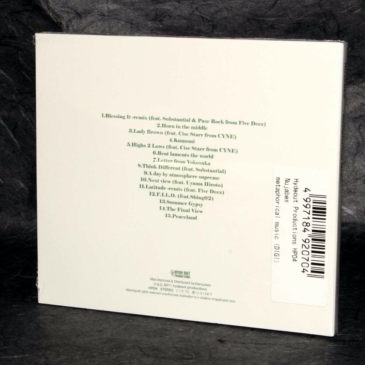 NEW Nujabes Metaphorical Music JAPAN HIP-HOP MUSIC CD 2011 New