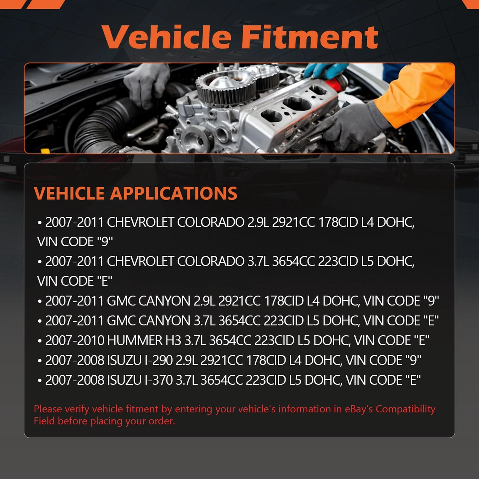 Timing Chain Kit Water Oil Pump For 07-11 GMC CANYON CHEVROLET COLORADO 2.9 3.7L - Image 3 of 4