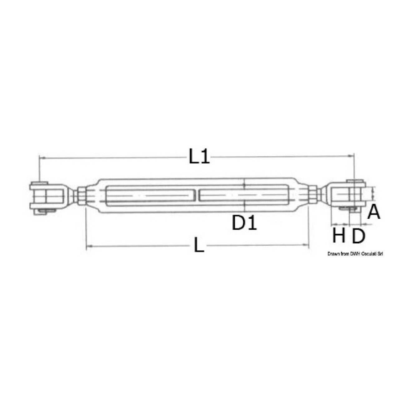 50PZ TENDITORE A DUE OCCHI PER FUNI Mm. 6 (1/4 - Foto 13