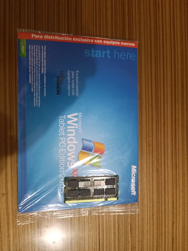Windows XP Tablet Pc original nuevo precintado en Español con memoria - Imagen 2 de 4