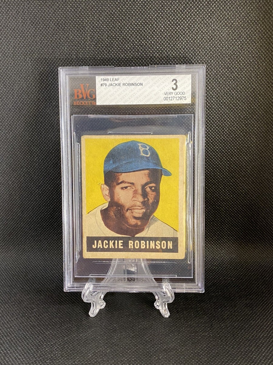 🔥 1948 / 1949 Leaf Jackie Robinson RC BVG 3 - A Truly