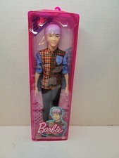 KEN FASHIONISTA WITH SCULPTED PURPLE HAIR #154 WEARING ACC NEW