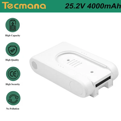 TECMANA 4Ah 25.2V Li-ion Ersatzakku für Xiaomi Mijia G9 G10 G9 G10 PLUS Handstaubsauger
