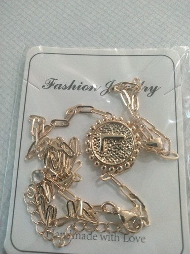 Yoosteel Gold L Initial Necklaces 14K Gold Plated HandMade With Love NEW - Picture 2 of 5