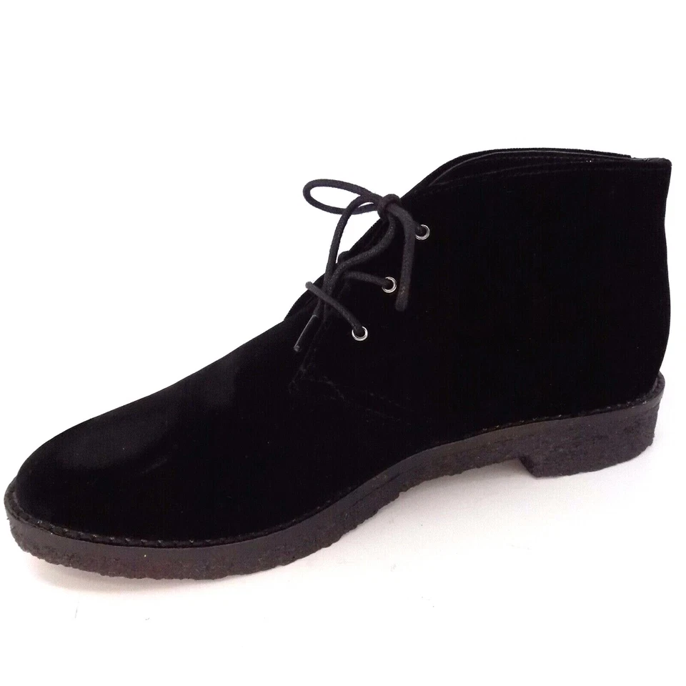 ¡NUEVO! Botines informales al tobillo Mark Fisher ML Dixie para mujer talla 7,0 medianos, terciopelo negro Foto 3 de 4