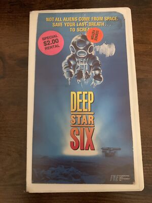 DEEP STAR SIX (VHS 1988) Rare HTF Horror Sci-fi Thriller Sean Cunningham