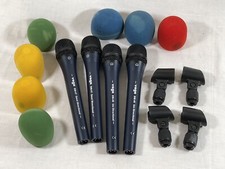 Yoga Dm46 & Dm47 Dynamic Vocal Microphones X 4 Bundle + Pop Shields + Holders