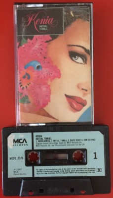 KENIA INITIAL THRILL CASSETTE TAPE PAPER LABELS RARE