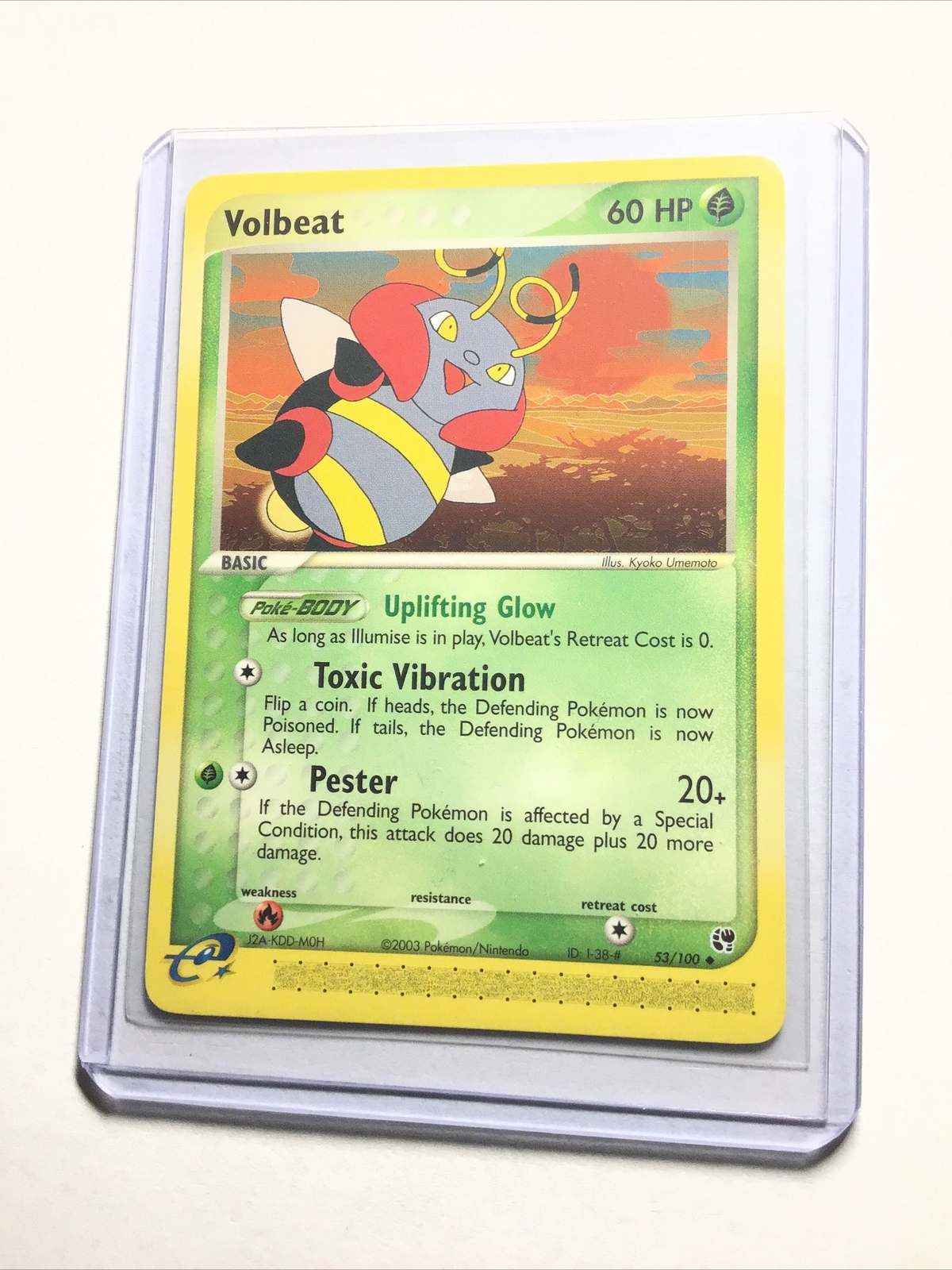 VOLBEAT - 53/100 - EX Sandstorm - Uncommon - Pokemon Card - NM