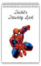 A4 PERSONALISED DRAWING PAD/A4 SKETCH BOOK/ DOODLE PAD/A4 NOTEBOOKS SPIDERMAN