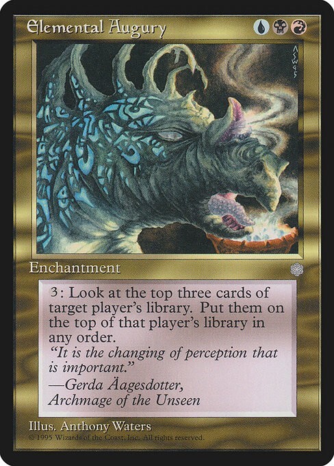 Elemental Augury 1x MtG Ice Age ICE SP/NM