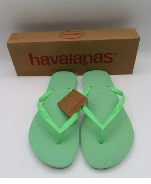 Chanclas para mujer Havaianas sandalia verde jardín EE. UU. 7/8W / UE 37/38 Foto 3 de 4
