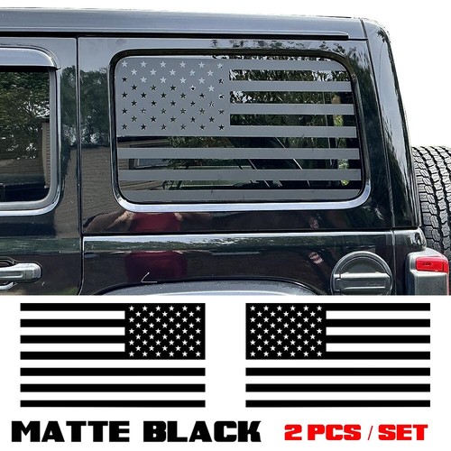QGQZIQG Rear Window Hinge Covers For Jeep Wrangler JK JKU 2007-2018 - Black ABS Trims (2pcs)
